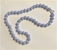 Collier in Pierres semi-précieuses Calcedonio COPI-6-73